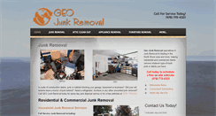 Desktop Screenshot of geojunkremoval.com