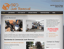 Tablet Screenshot of geojunkremoval.com